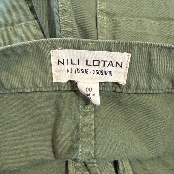 Nili Lotan Olive Cargo Pants - Picture 3 of 6